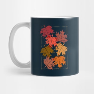 Fall Leaves in Fall Colors Mug